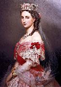 Franz Xaver Winterhalter Portrait of Charlotte of Belgium Sweden oil painting artist